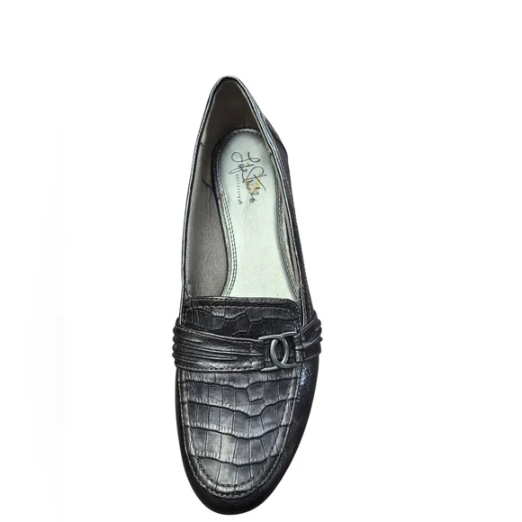 Life Stride Women's Metallic Gray Loafers Size 9 - Picture 5 of 8